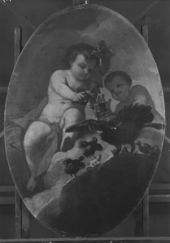 Putti con una covata di gallina - Collezioni di pittura statali bavaresi